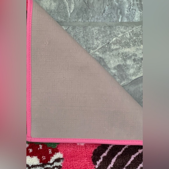 Betsey Johnson Valentine Bath Rug • Strawberries • Hearts • NWT - Picture 3 of 12